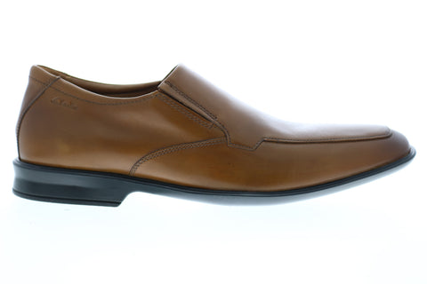 Clarks Bansley Step Mens Brown Wide Loafers & Slip Ons Casual Shoes