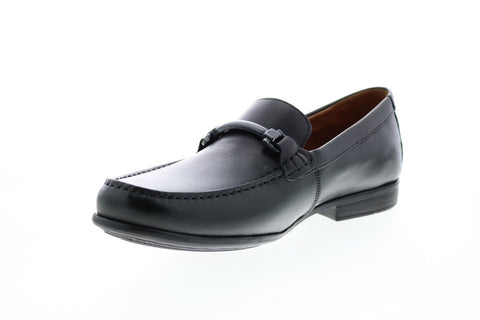 Clarks Claude Stride 26147689 Mens Black Penny Loafers & Slip Ons Shoes 