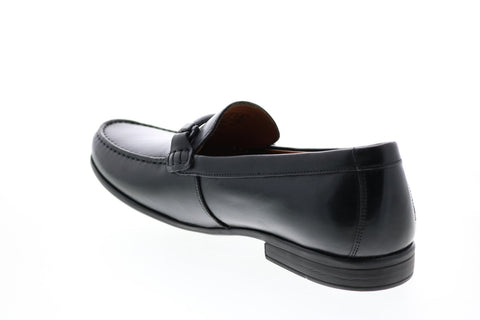 Clarks Claude Stride 26147689 Mens Black Penny Loafers & Slip Ons Shoes 