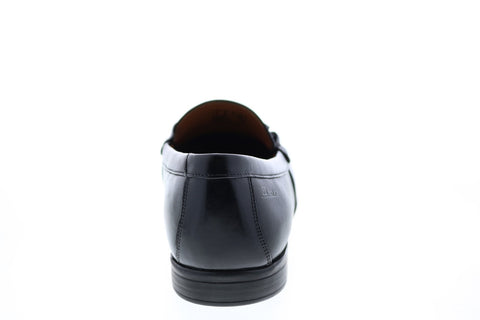 Clarks Claude Stride 26147689 Mens Black Penny Loafers & Slip Ons Shoes 
