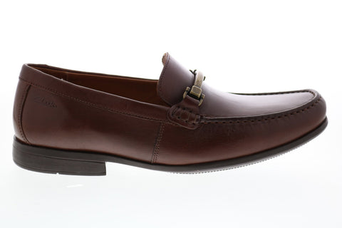 Clarks Claude Stride 26147692 Mens Brown Loafers & Slip Ons Penny Shoes