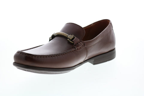 Clarks Claude Stride 26147692 Mens Brown Loafers & Slip Ons Penny Shoes