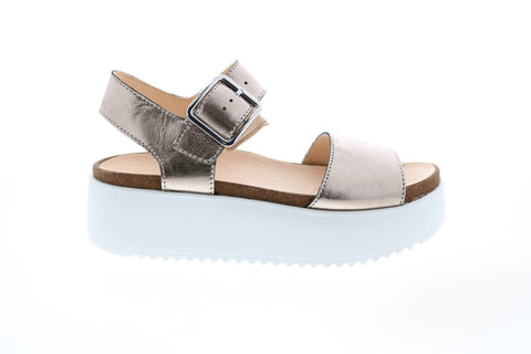 Clarks Botanic Strap 26147709 Womens Gray Leather Strap Sandals Shoes