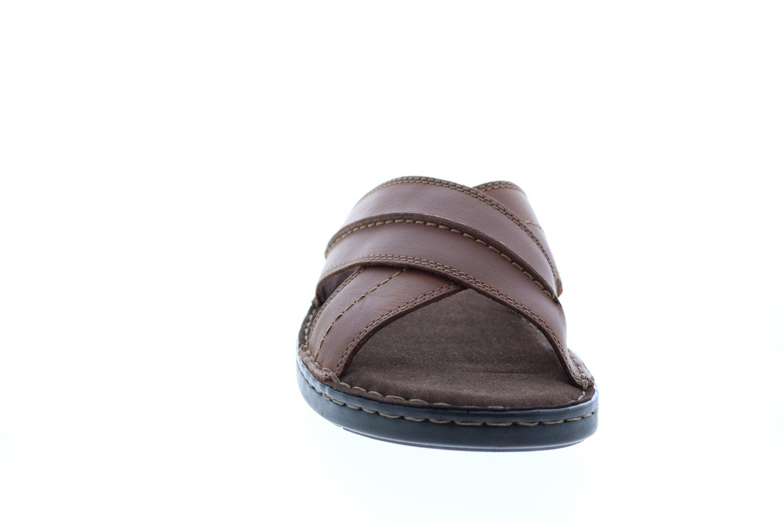 Clarks Malone Cross 26147719 Mens Brown Leather Slip On 