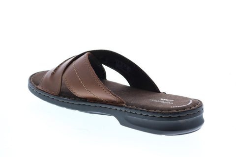 Clarks Malone Cross 26147719 Mens Brown Leather Slip On 