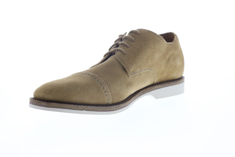Clarks Atticus Cap 26147816 Mens Brown Suede Low Top Cap Toe Oxfords Shoes