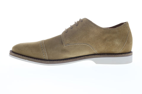 Clarks Atticus Cap 26147816 Mens Brown Suede Low Top Cap Toe Oxfords Shoes