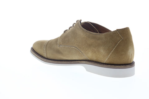 Clarks Atticus Cap 26147816 Mens Brown Suede Low Top Cap Toe Oxfords Shoes