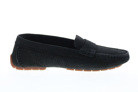 Clarks C Mocc Nubuck 26147857 Womens Black Nubuck Slip On Loafer Flats Shoes