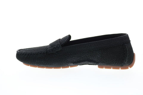 Clarks C Mocc Nubuck 26147857 Womens Black Nubuck Slip On Loafer Flats Shoes