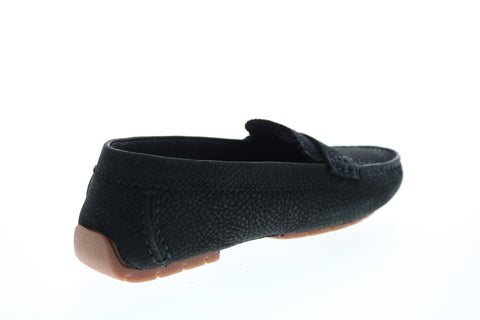 Clarks C Mocc Nubuck 26147857 Womens Black Nubuck Slip On Loafer Flats Shoes