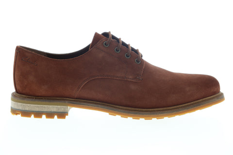 Clarks Foxwell Hall 26148007 Mens Brown Oxfords & Lace Ups Plain Toe Shoes