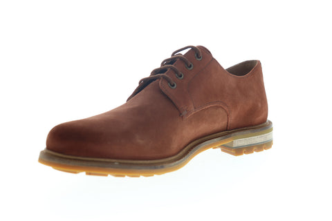 Clarks Foxwell Hall 26148007 Mens Brown Oxfords & Lace Ups Plain Toe Shoes