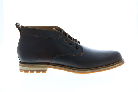 Clarks Foxwell Mid 26148008 Mens Brown Leather Lace Up Chukkas Boots
