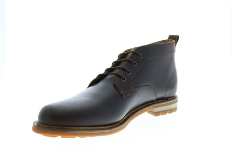 Clarks Foxwell Mid 26148008 Mens Brown Leather Lace Up Chukkas Boots