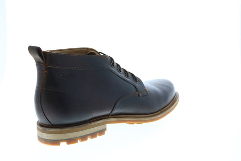 Clarks Foxwell Mid 26148008 Mens Brown Leather Lace Up Chukkas Boots