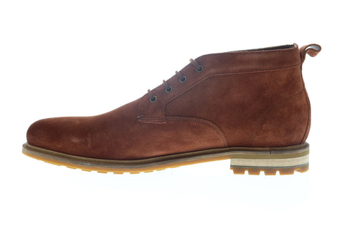 Clarks Foxwell Mid 26148010 Mens Brown Suede High Top Lace Up Chukkas Boots