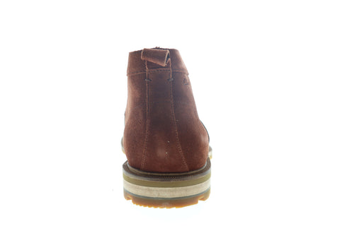 Clarks Foxwell Mid 26148010 Mens Brown Suede High Top Lace Up Chukkas Boots