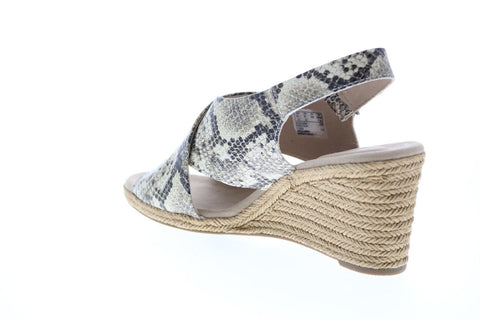 Clarks Lafley Alaine 26148134 Womens Brown Synthetic Strap Wedges Heels Shoes