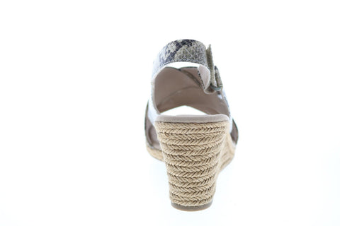 Clarks Lafley Alaine 26148134 Womens Brown Synthetic Strap Wedges Heels Shoes