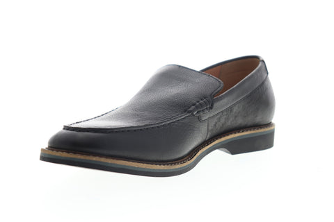 Clarks Atticus Edge 26148221 Mens Black Leather Slip On Casual Loafers Shoes