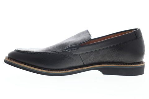 Clarks Atticus Edge 26148221 Mens Black Leather Slip On Casual Loafers Shoes