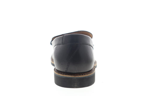 Clarks Atticus Edge 26148221 Mens Black Leather Slip On Casual Loafers Shoes