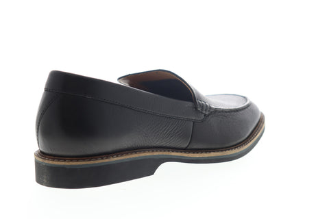 Clarks Atticus Edge 26148221 Mens Black Leather Slip On Casual Loafers Shoes