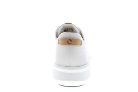 Clarks Un Rio Tie 26148256 Womens White Wide Leather Lifestyle Sneakers Shoes