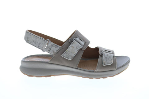 Clarks Un Adorn Sling 26148269 Womens Gray Nubuck Strap Sandals Shoes