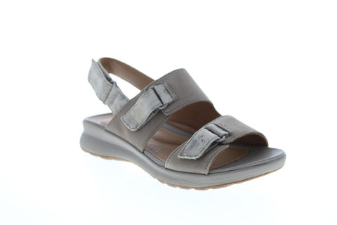 Clarks Un Adorn Sling 26148269 Womens Gray Wide Nubuck Strap Sandals Shoes
