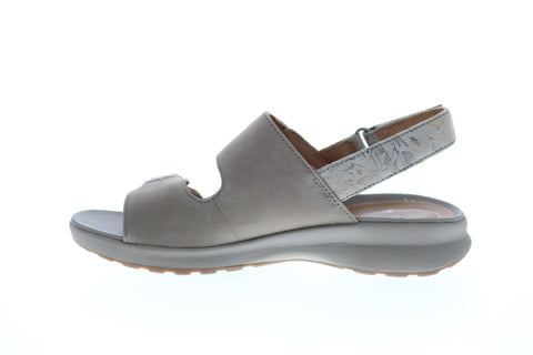 Clarks Un Adorn Sling 26148269 Womens Gray Wide Nubuck Strap Sandals Shoes