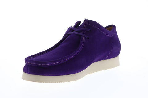 Clarks Wallabee GTX Supreme 26148316 Mens Purple Suede Casual Loafers Shoes