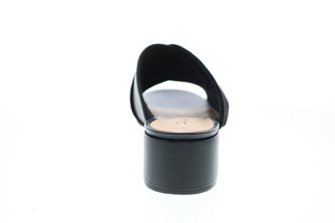 Clarks Sheer 35 Mule 26148423 Womens Black Leather Slip On Mules Heels Shoes