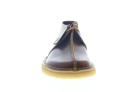 Clarks Desert Trek 26148562 Mens Brown Leather Lace Up Desert Boots Shoes