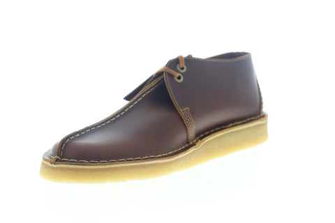 Clarks Desert Trek 26148562 Mens Brown Leather Lace Up Desert Boots Shoes