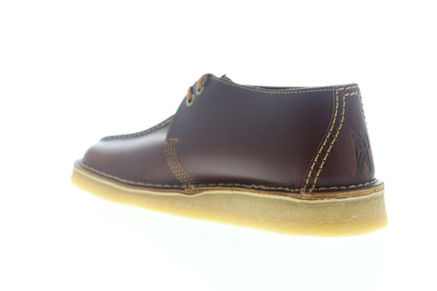 Clarks Desert Trek 26148562 Mens Brown Leather Lace Up Desert Boots Shoes