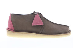 Clarks Desert Trek 26148601 Mens Gray Suede Casual Lace Up Oxfords Shoes