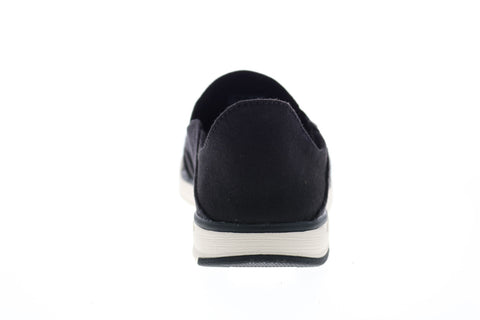Clarks Step Isle Row 26148613 Mens Black Canvas Slip On Casual Loafers Shoes