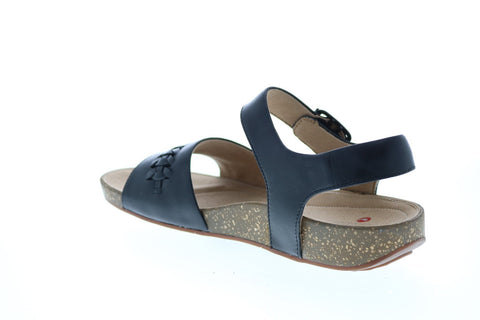 Clarks Un Perri Way 26148701 Womens Black Leather Slingback Sandals Shoes