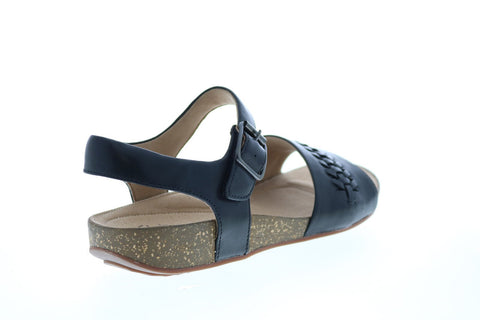 Clarks Un Perri Way 26148701 Womens Black Leather Slingback Sandals Shoes