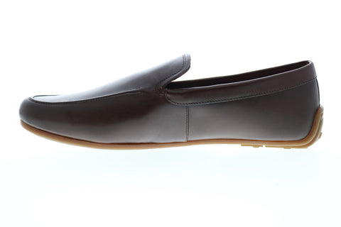 Clarks Reazor Plain 26148753 Mens Brown Leather Slip On Casual Loafers Shoes