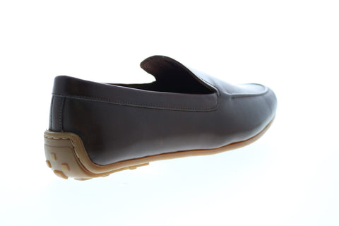 Clarks Reazor Plain 26148753 Mens Brown Leather Slip On Casual Loafers Shoes
