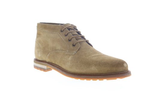 Clarks Foxwell Mid 26148768 Mens Green Suede Lace Up Chukkas Boots Shoes