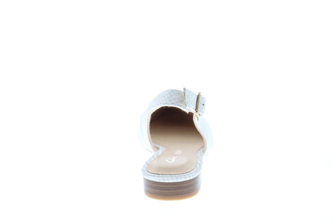 Clarks Laina15 Sling 26148861 Womens White Leather Slingback Flats Shoes