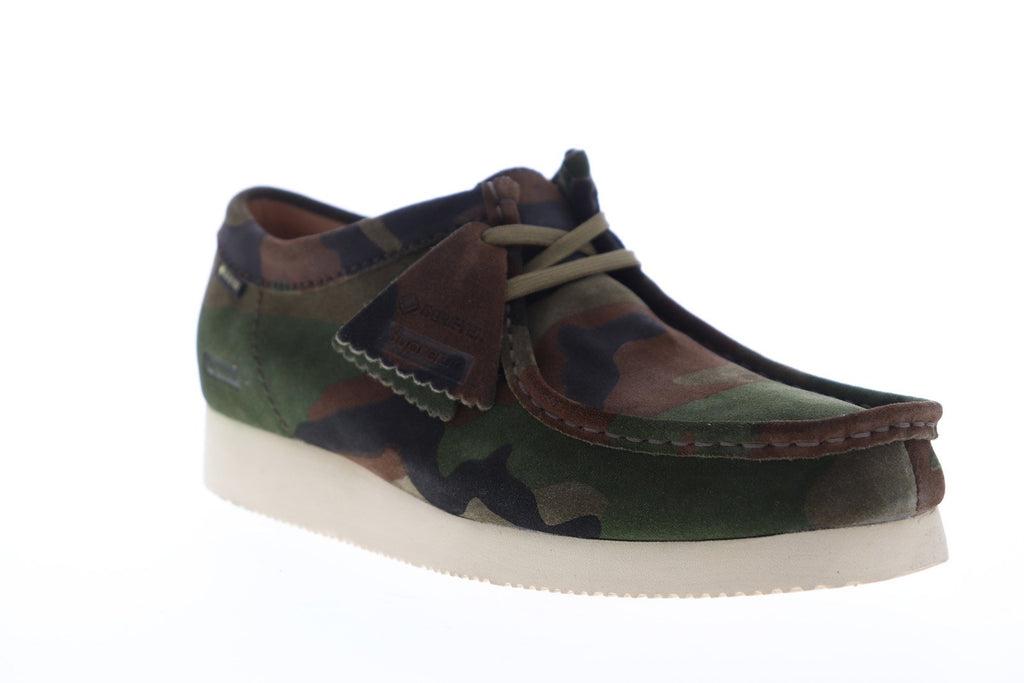 Clarks Wallabee Gore-Tex GTX 26148942 Mens Green Plain Toe Oxfords