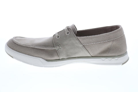 Clarks Step Isle Base 26148969 Mens Gray Loafers & Slip Ons Boat Shoes