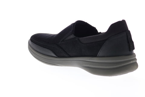 Clarks Step Stroll Edge 26148970 Mens Black Leather Loafers Casual Shoes