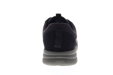 Clarks Stepstrolllace 26148975 Mens Black Suede Low Top Lifestyle Sneakers Shoes