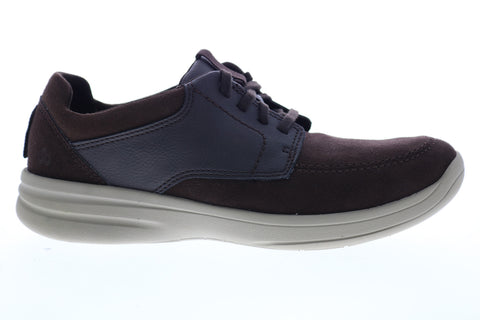 Clarks Stepstrolllace 26148978 Mens Brown Wide 2E Suede Lifestyle Sneakers Shoes